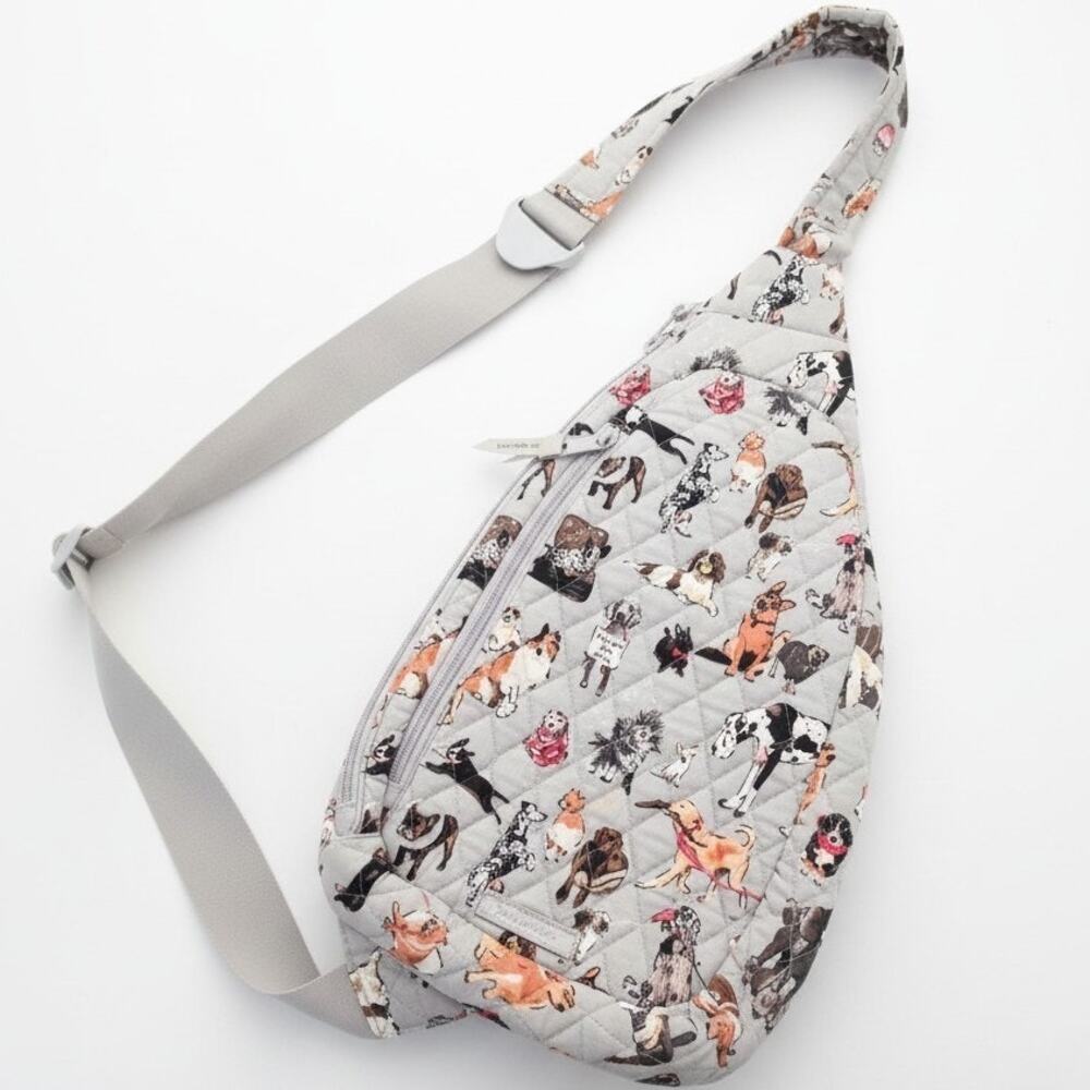 Vera Bradley Mini Sling Backpack Quilted Cotton Crossbody "Best in Show" Pattern